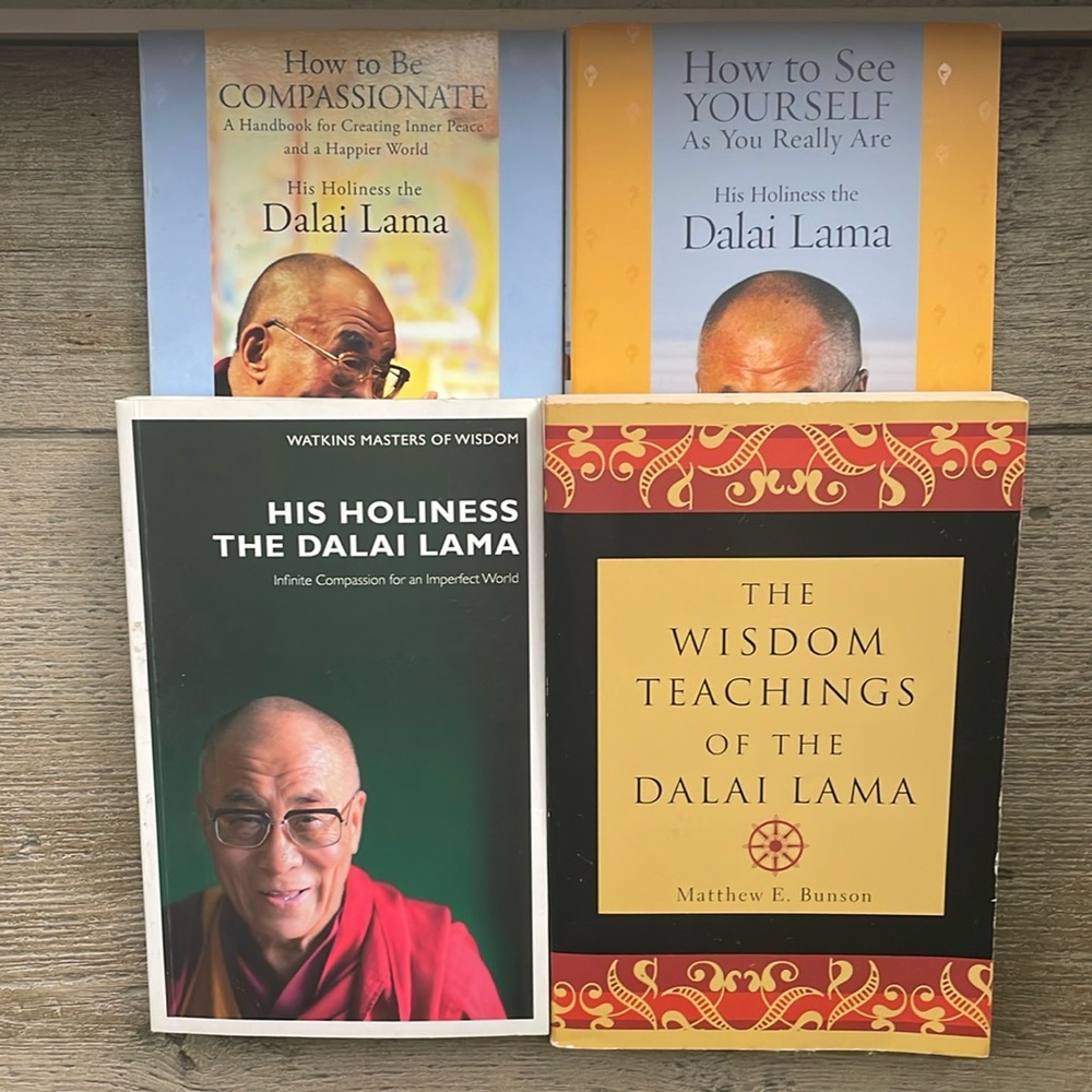 Bundle Dalai Lama His Holiness Philosophy Wisdom Compassionate Teaching 4 Books